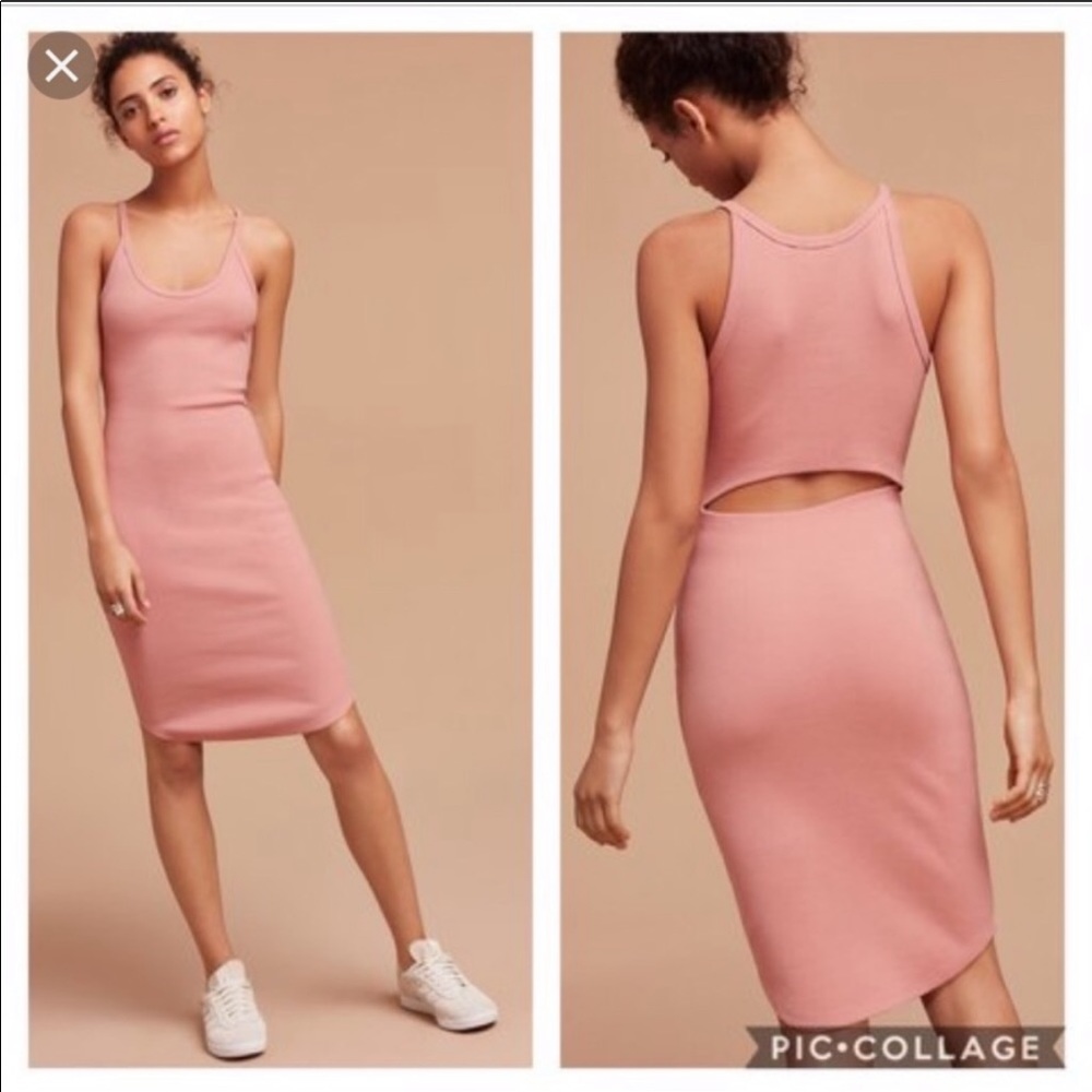 Aritzia Pink Midi Dress